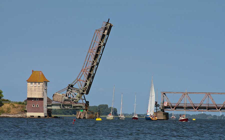 Brücke über die Schlei in der Schleiregion