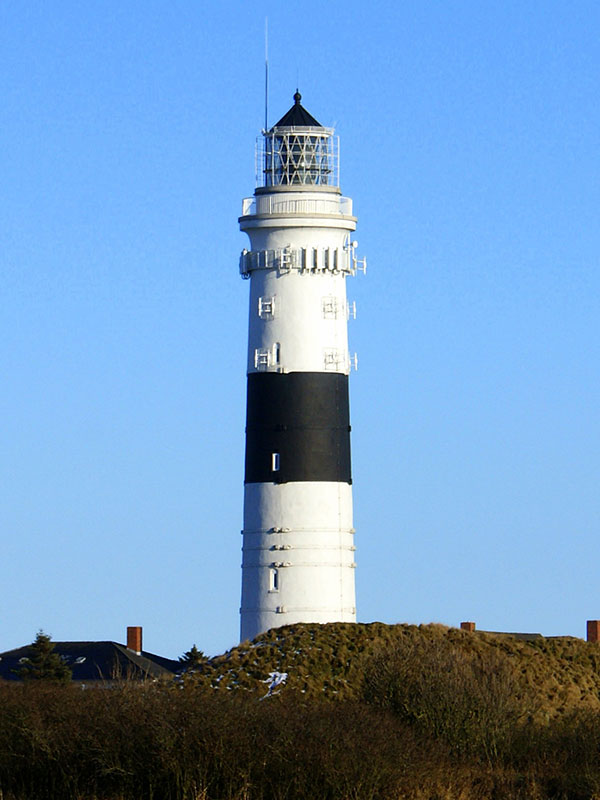 Leuchttürme auf Sylt - Der Leuchtturm Kampen auf Sylt an der Nordsee