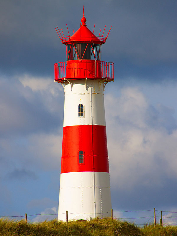 Leuchtturm List auf Sylt in der Nordsee